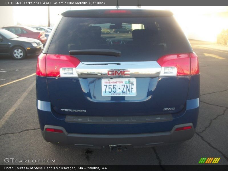 Atlantic Blue Metallic / Jet Black 2010 GMC Terrain SLE AWD