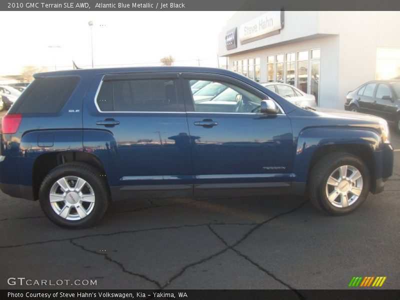Atlantic Blue Metallic / Jet Black 2010 GMC Terrain SLE AWD