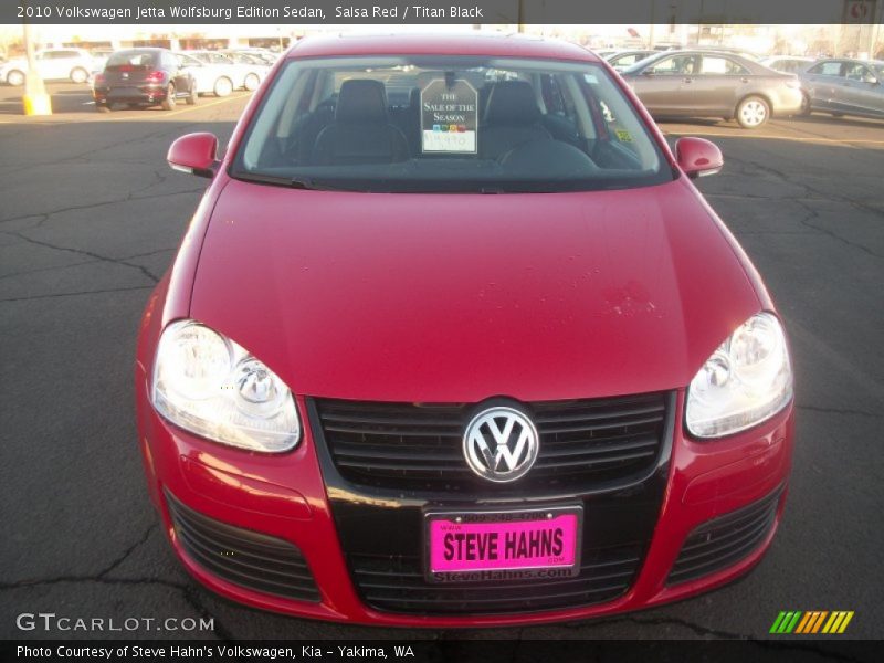 Salsa Red / Titan Black 2010 Volkswagen Jetta Wolfsburg Edition Sedan