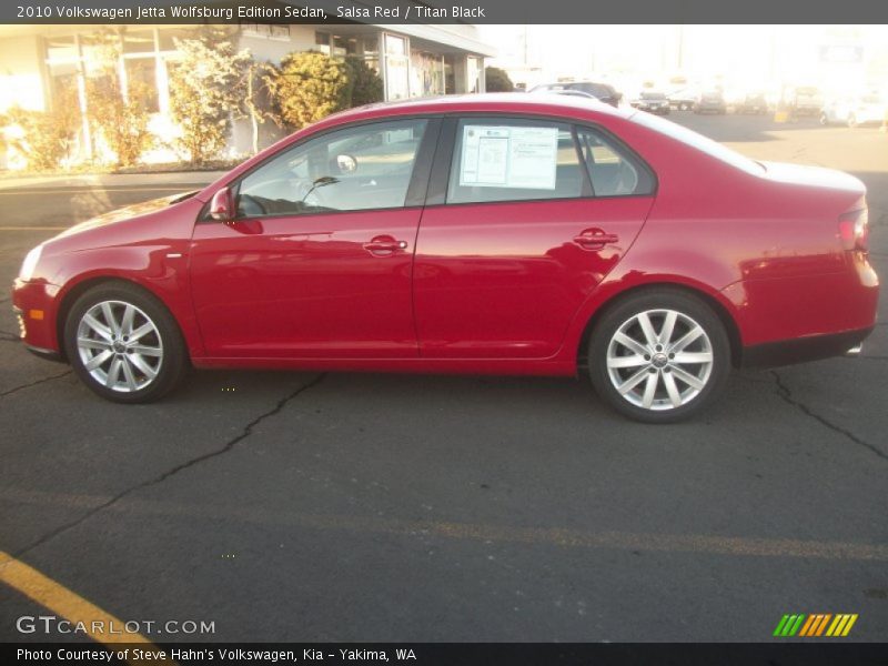 Salsa Red / Titan Black 2010 Volkswagen Jetta Wolfsburg Edition Sedan