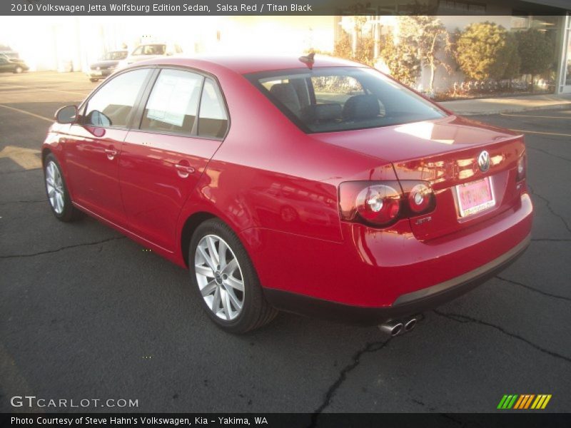 Salsa Red / Titan Black 2010 Volkswagen Jetta Wolfsburg Edition Sedan