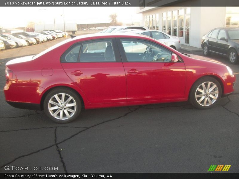 Salsa Red / Titan Black 2010 Volkswagen Jetta Wolfsburg Edition Sedan
