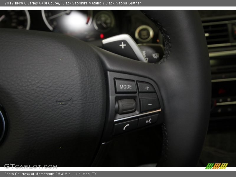 Black Sapphire Metallic / Black Nappa Leather 2012 BMW 6 Series 640i Coupe