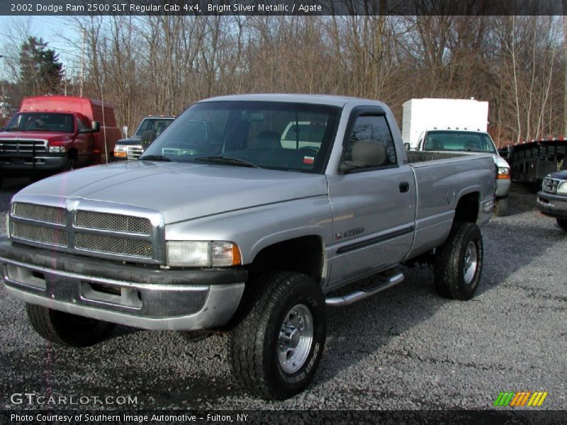 Bright Silver Metallic / Agate 2002 Dodge Ram 2500 SLT Regular Cab 4x4