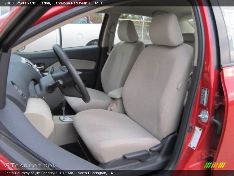 Barcelona Red Pearl / Bisque 2008 Toyota Yaris S Sedan