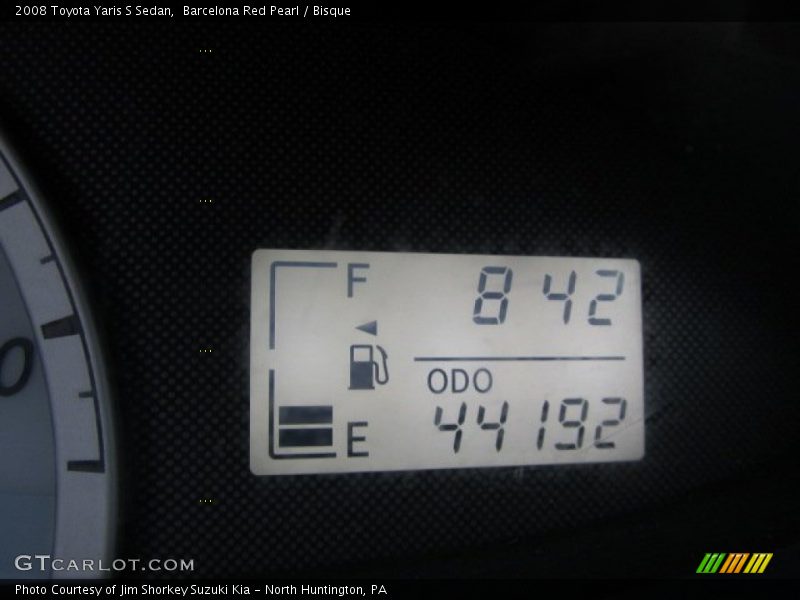 Barcelona Red Pearl / Bisque 2008 Toyota Yaris S Sedan