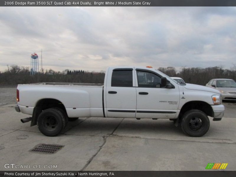 Bright White / Medium Slate Gray 2006 Dodge Ram 3500 SLT Quad Cab 4x4 Dually
