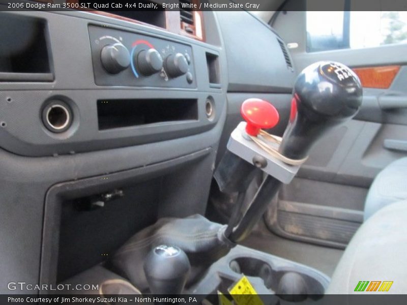 Bright White / Medium Slate Gray 2006 Dodge Ram 3500 SLT Quad Cab 4x4 Dually