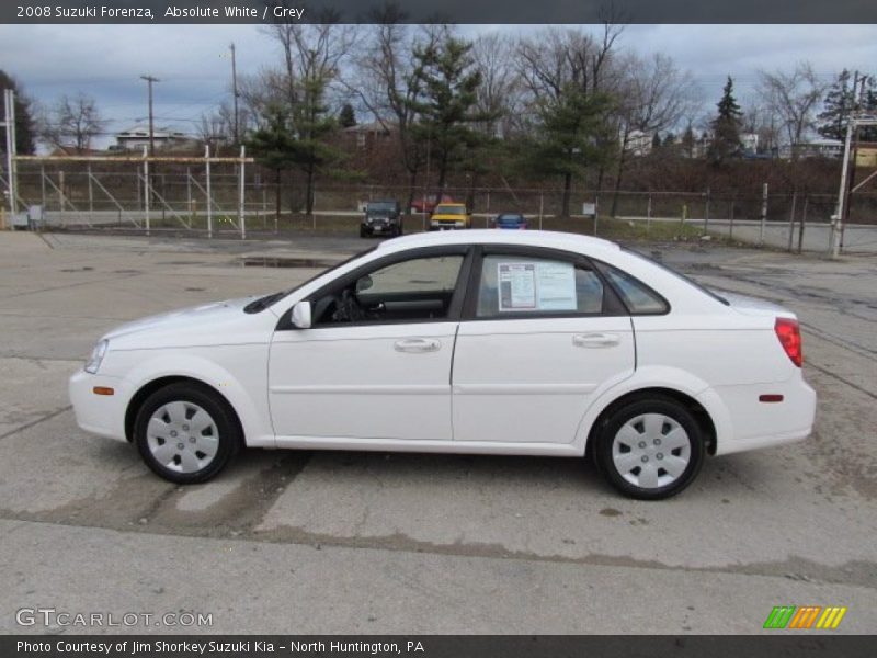 Absolute White / Grey 2008 Suzuki Forenza