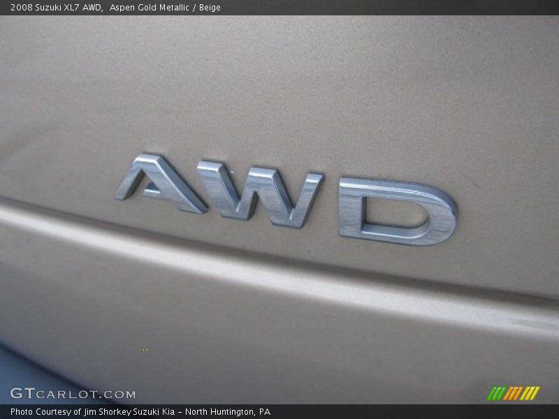 Aspen Gold Metallic / Beige 2008 Suzuki XL7 AWD