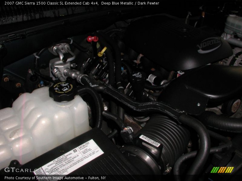 Deep Blue Metallic / Dark Pewter 2007 GMC Sierra 1500 Classic SL Extended Cab 4x4