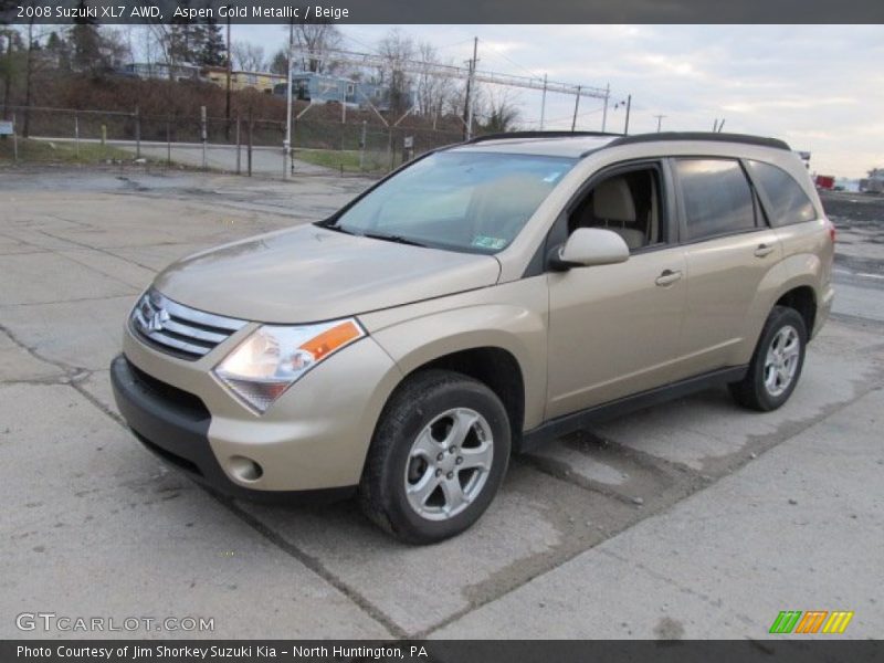 Aspen Gold Metallic / Beige 2008 Suzuki XL7 AWD
