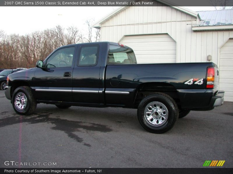 Deep Blue Metallic / Dark Pewter 2007 GMC Sierra 1500 Classic SL Extended Cab 4x4