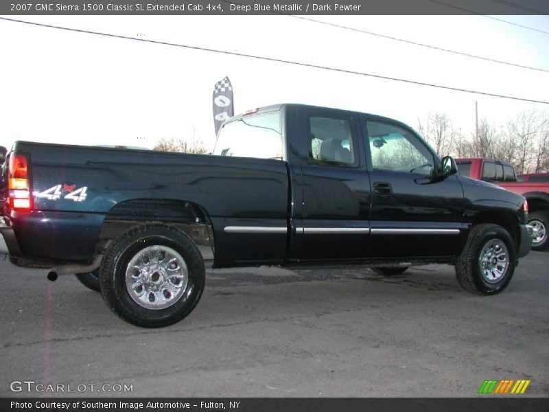 Deep Blue Metallic / Dark Pewter 2007 GMC Sierra 1500 Classic SL Extended Cab 4x4