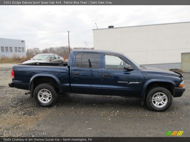  2001 Dakota Sport Quad Cab 4x4 Patriot Blue Pearl