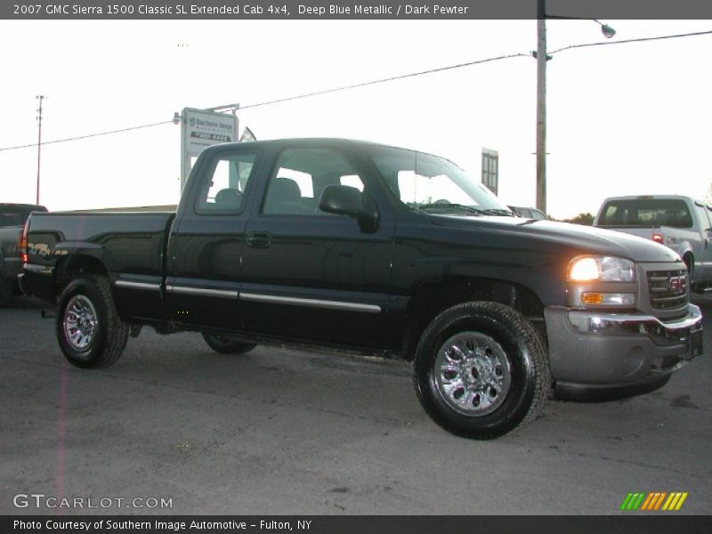 Deep Blue Metallic / Dark Pewter 2007 GMC Sierra 1500 Classic SL Extended Cab 4x4