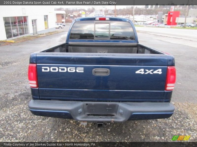 Patriot Blue Pearl / Dark Slate Gray 2001 Dodge Dakota Sport Quad Cab 4x4