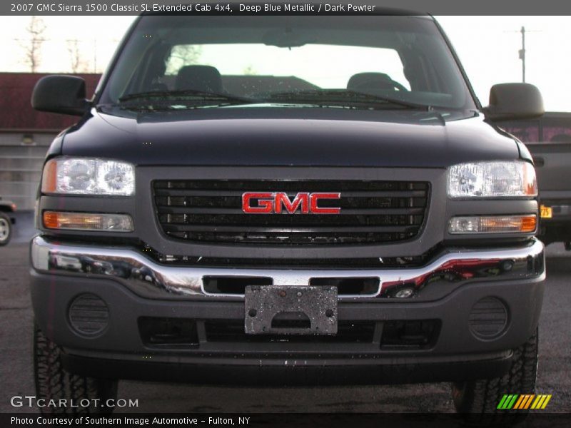 Deep Blue Metallic / Dark Pewter 2007 GMC Sierra 1500 Classic SL Extended Cab 4x4