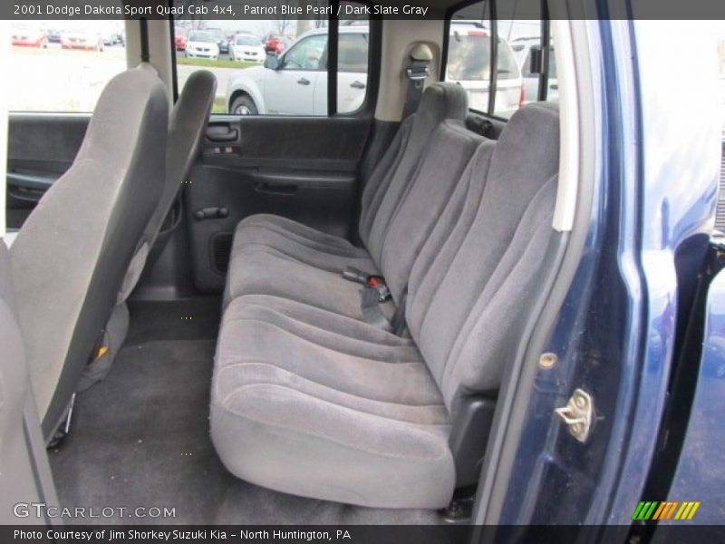 Patriot Blue Pearl / Dark Slate Gray 2001 Dodge Dakota Sport Quad Cab 4x4