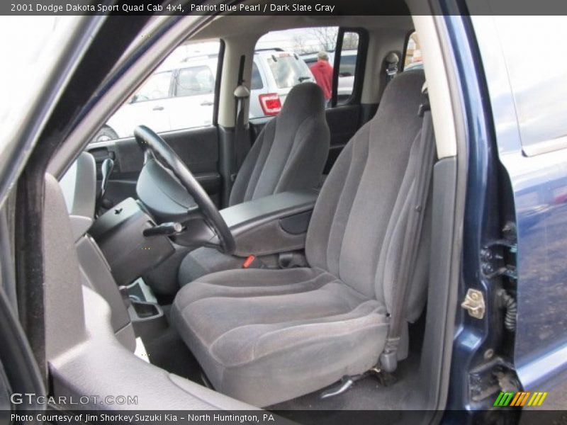 Patriot Blue Pearl / Dark Slate Gray 2001 Dodge Dakota Sport Quad Cab 4x4