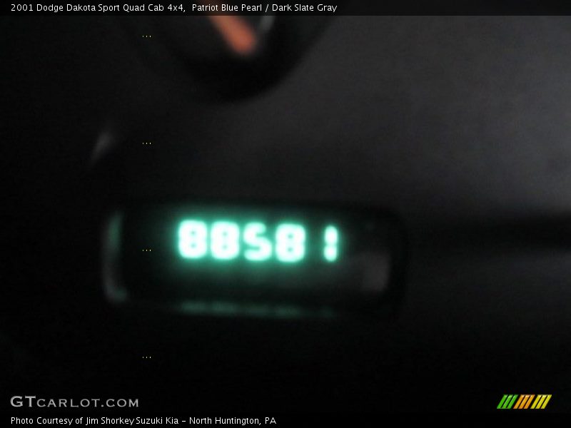 Patriot Blue Pearl / Dark Slate Gray 2001 Dodge Dakota Sport Quad Cab 4x4