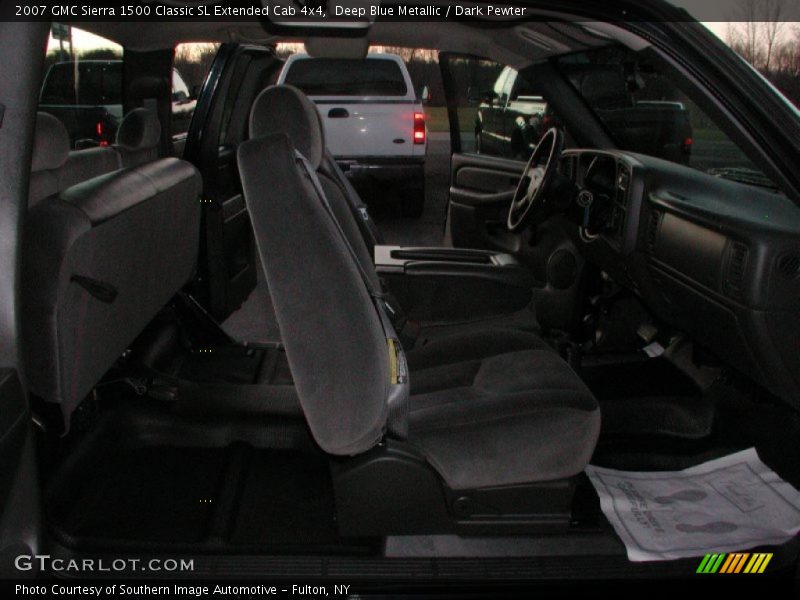 Deep Blue Metallic / Dark Pewter 2007 GMC Sierra 1500 Classic SL Extended Cab 4x4
