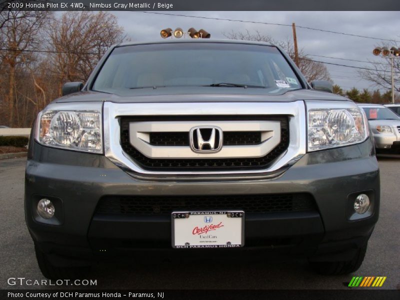 Nimbus Gray Metallic / Beige 2009 Honda Pilot EX 4WD
