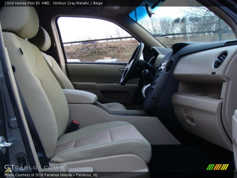 Nimbus Gray Metallic / Beige 2009 Honda Pilot EX 4WD
