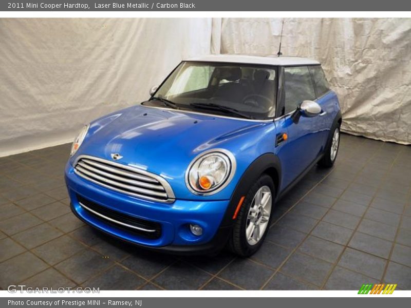 Laser Blue Metallic / Carbon Black 2011 Mini Cooper Hardtop