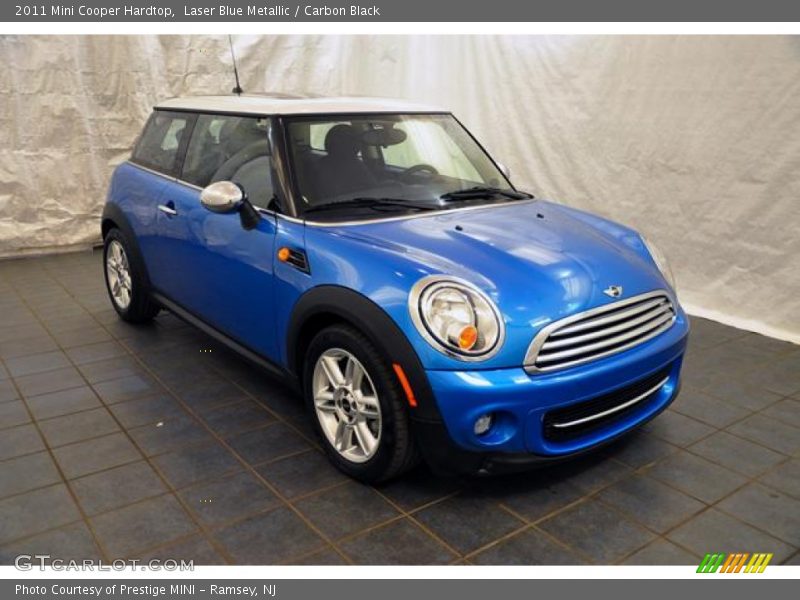 Laser Blue Metallic / Carbon Black 2011 Mini Cooper Hardtop