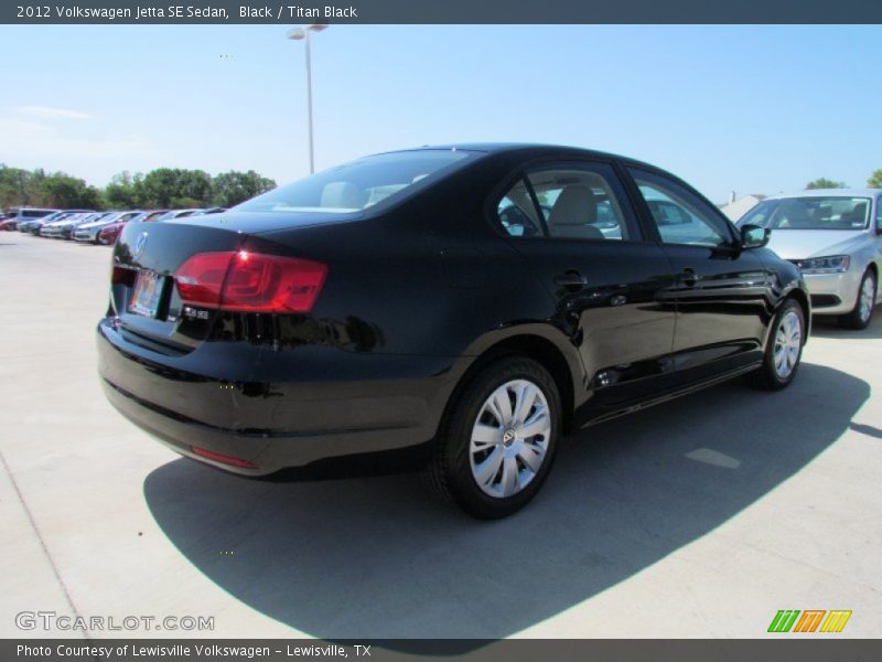 Black / Titan Black 2012 Volkswagen Jetta SE Sedan