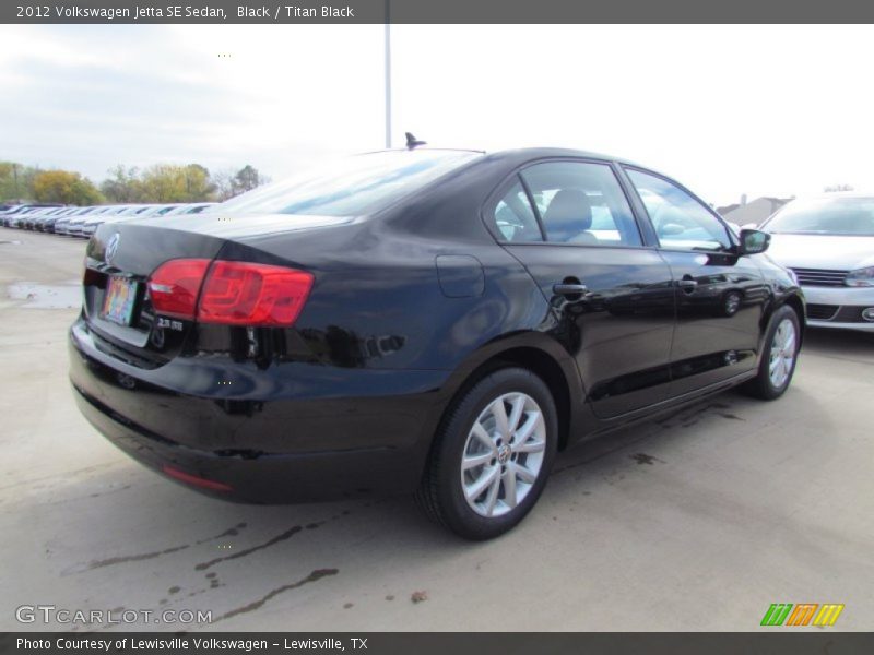 Black / Titan Black 2012 Volkswagen Jetta SE Sedan