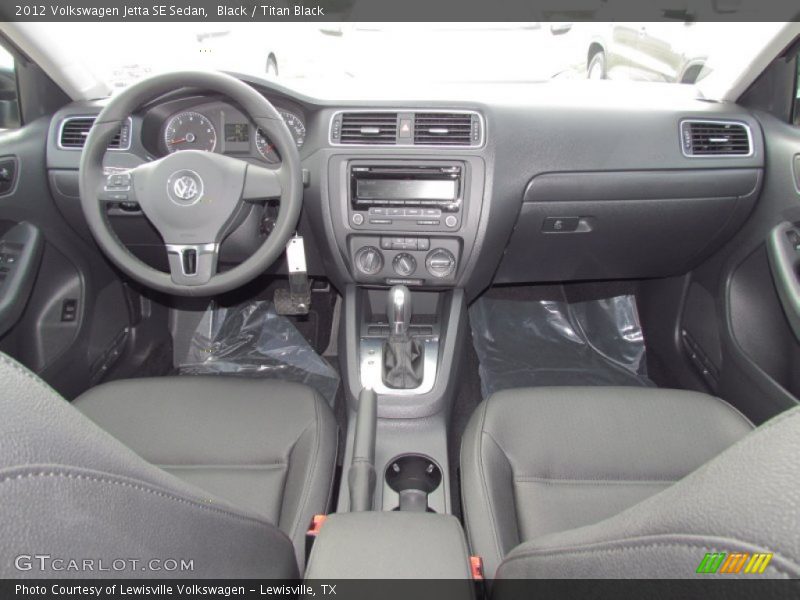 Black / Titan Black 2012 Volkswagen Jetta SE Sedan