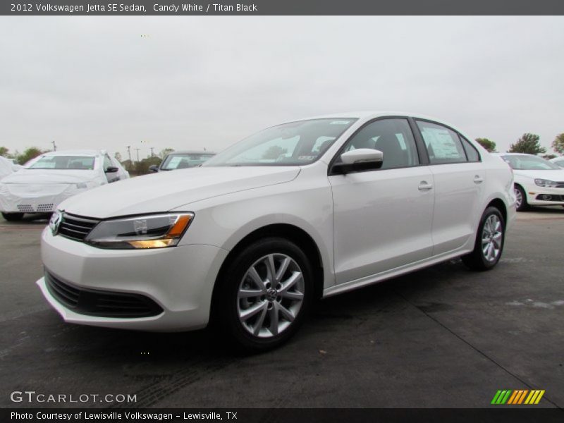 Candy White / Titan Black 2012 Volkswagen Jetta SE Sedan