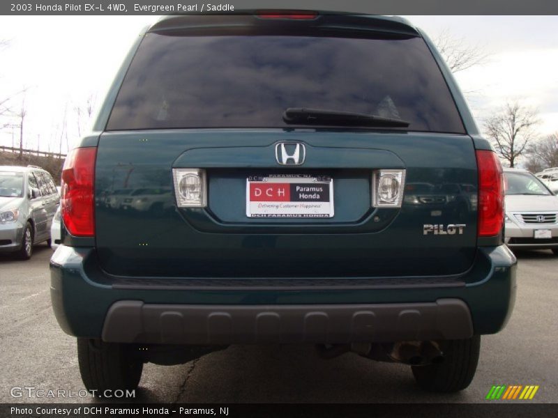Evergreen Pearl / Saddle 2003 Honda Pilot EX-L 4WD