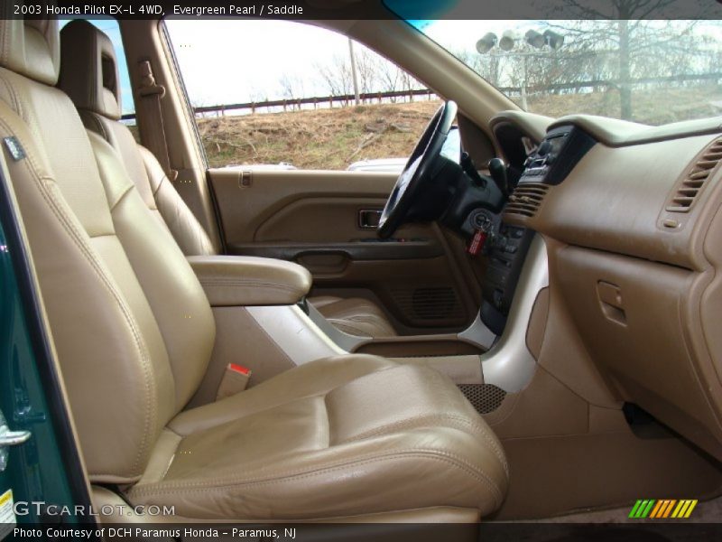 Evergreen Pearl / Saddle 2003 Honda Pilot EX-L 4WD