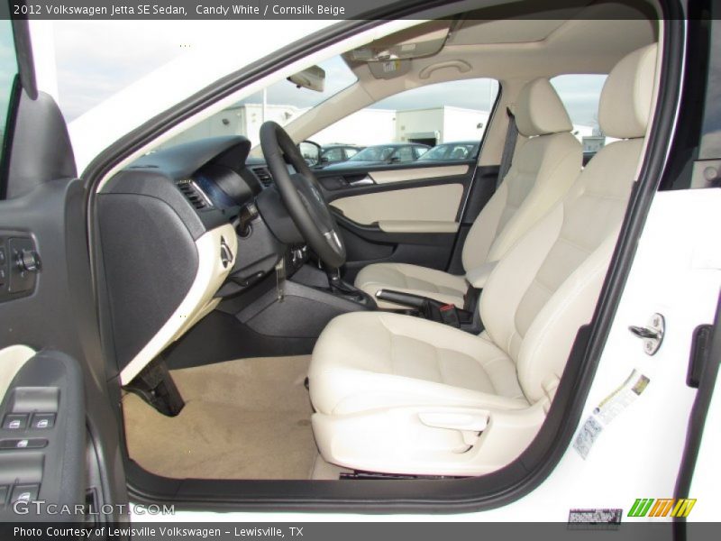 Candy White / Cornsilk Beige 2012 Volkswagen Jetta SE Sedan