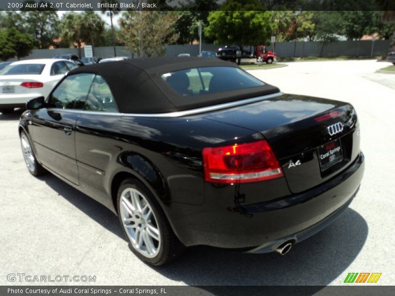 Brilliant Black / Black 2009 Audi A4 2.0T Cabriolet