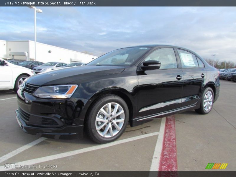 Black / Titan Black 2012 Volkswagen Jetta SE Sedan