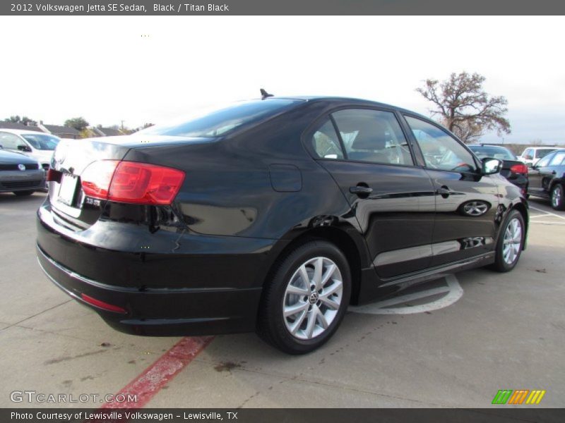 Black / Titan Black 2012 Volkswagen Jetta SE Sedan