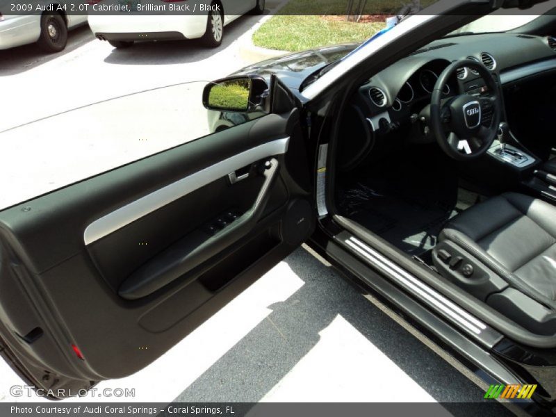 Brilliant Black / Black 2009 Audi A4 2.0T Cabriolet