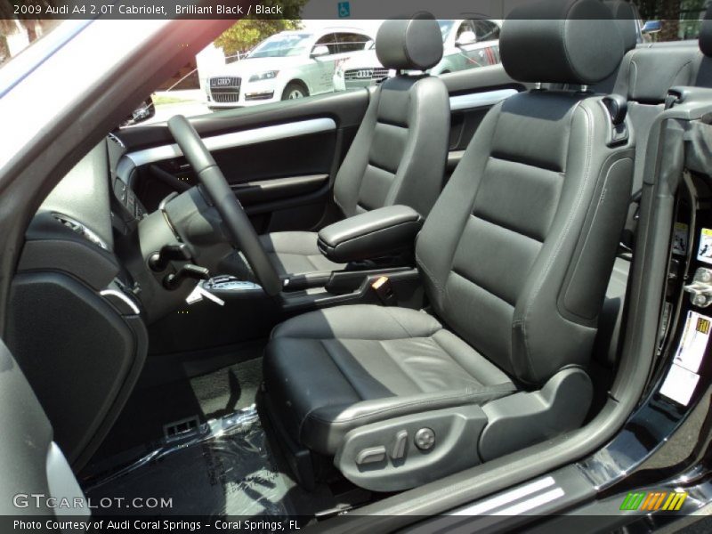 Brilliant Black / Black 2009 Audi A4 2.0T Cabriolet