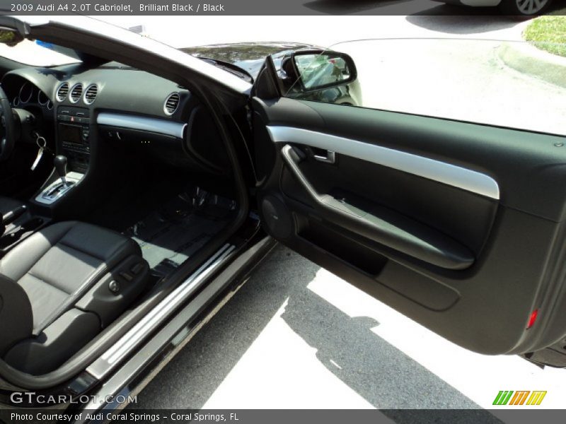 Brilliant Black / Black 2009 Audi A4 2.0T Cabriolet