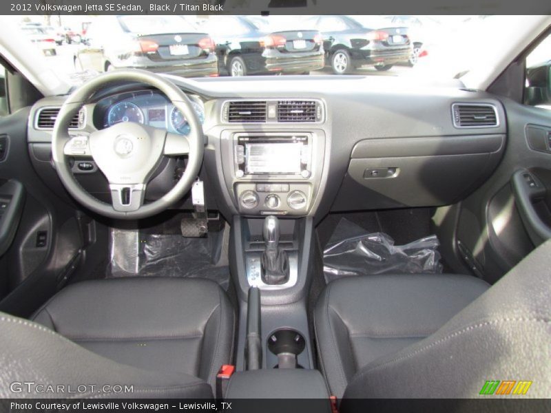 Black / Titan Black 2012 Volkswagen Jetta SE Sedan