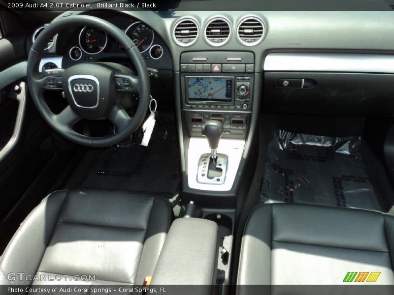 Brilliant Black / Black 2009 Audi A4 2.0T Cabriolet