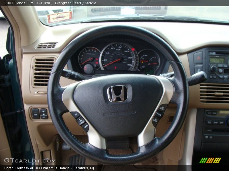 Evergreen Pearl / Saddle 2003 Honda Pilot EX-L 4WD