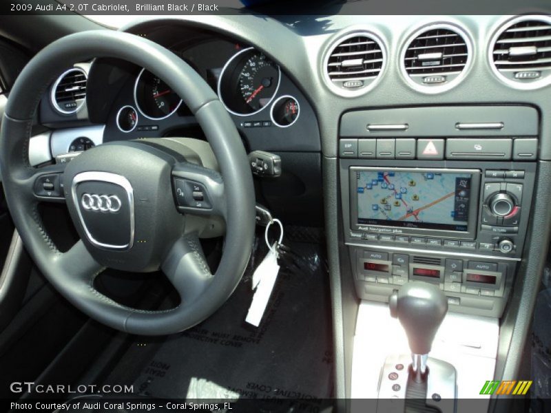 Brilliant Black / Black 2009 Audi A4 2.0T Cabriolet