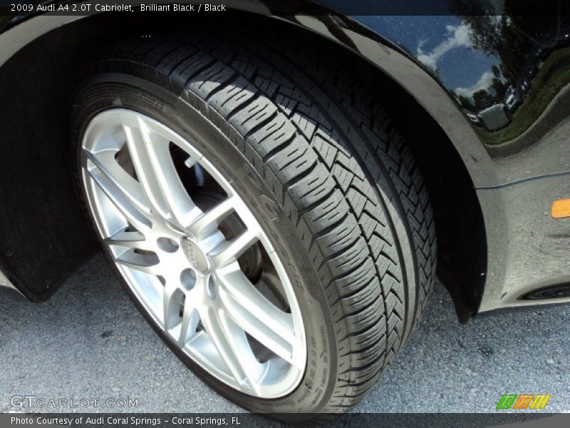 Brilliant Black / Black 2009 Audi A4 2.0T Cabriolet