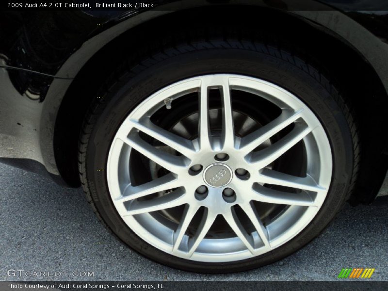 Brilliant Black / Black 2009 Audi A4 2.0T Cabriolet