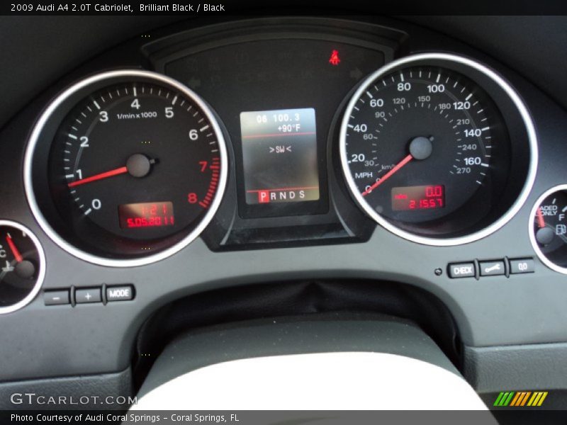 Brilliant Black / Black 2009 Audi A4 2.0T Cabriolet